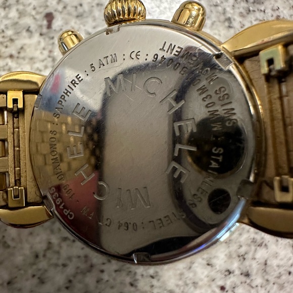 MICHELE Women’s MWW03M000141 CSX-36 Analog Display Swiss Quartz Gold Watch. - Picture 4 of 15